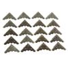 50Pcs Metal Corner Protector Retro Style Wide Application Durable Metal High Hardness Corner Guards for Wooden Box Case