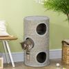 Cat Climbing Frame, Covered with Sisal, Cosy Platform - Light Grey