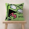 Funny Anime IInvader ZIM Pillow Case Fashion Square Pillowcase Bedroom Sofa Room Ins Decoration Leisure