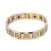 Magnetic Therapy Bracelet Pain Relief Circulation Improve Fashionable Magnet Bracelets Golden