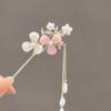 Exquisite Peach Blossom Tassel Antique Hairpin, Simple Modern Disc Hair, Step Swing, High-end Hairpin, Women's Cheongsam, Hanfu Hairpin