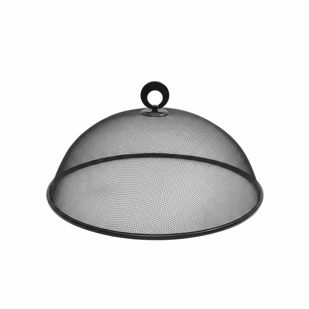 New Round Food Cover Anti-Flying 28cm Mesh Dust Cover Iron Fruit Protective Cover Kitchen