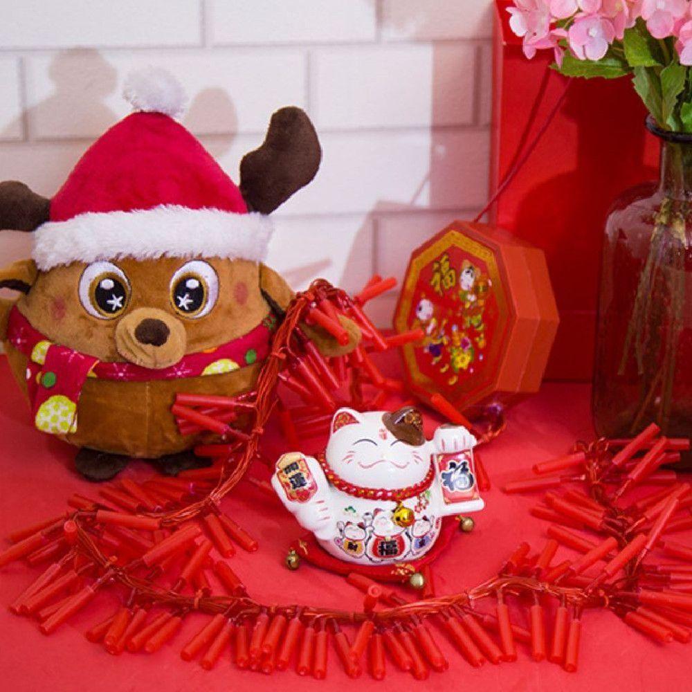 Simulation Firecrackers Chinese New Year Firecrackers 110/140 LED New Year Firecrackers Lamp