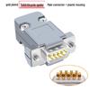 DB9 Female-to-Male 9-Pin Solder Type RS232/485 Serial Connector Plug