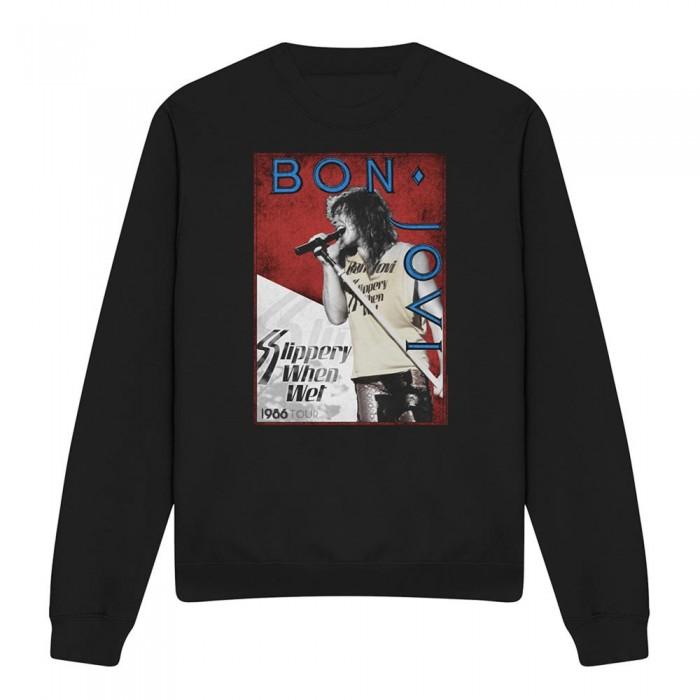 Bon Jovi Unisex Adult Slippery When Wet Tour 1986 Sweatshirt