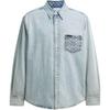 FW25 Cotton Long Sleeve Denim Shirt Men Shirts CCP91-P9J