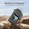PULUZ Black Silicone Protective Cover with Wrist‑Strap & Lens‑Cap for DJI Osmo Action 6