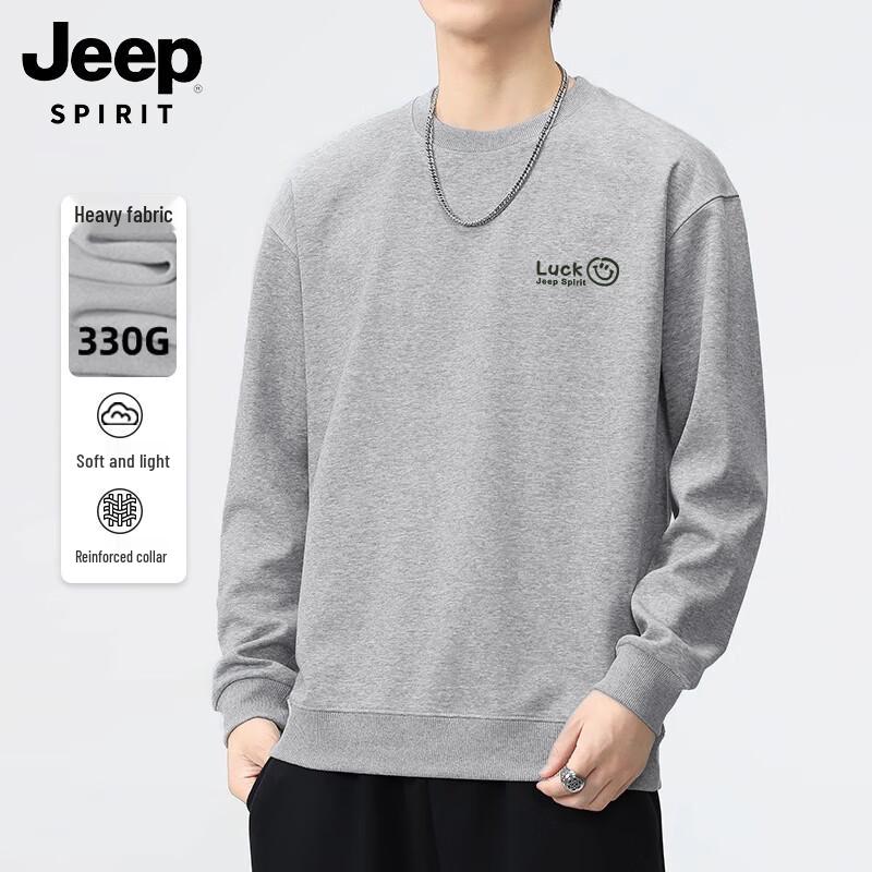 

JEEP SPIRIT Men s Heavyweight Crewneck Pullover Sweatshirt 2XL