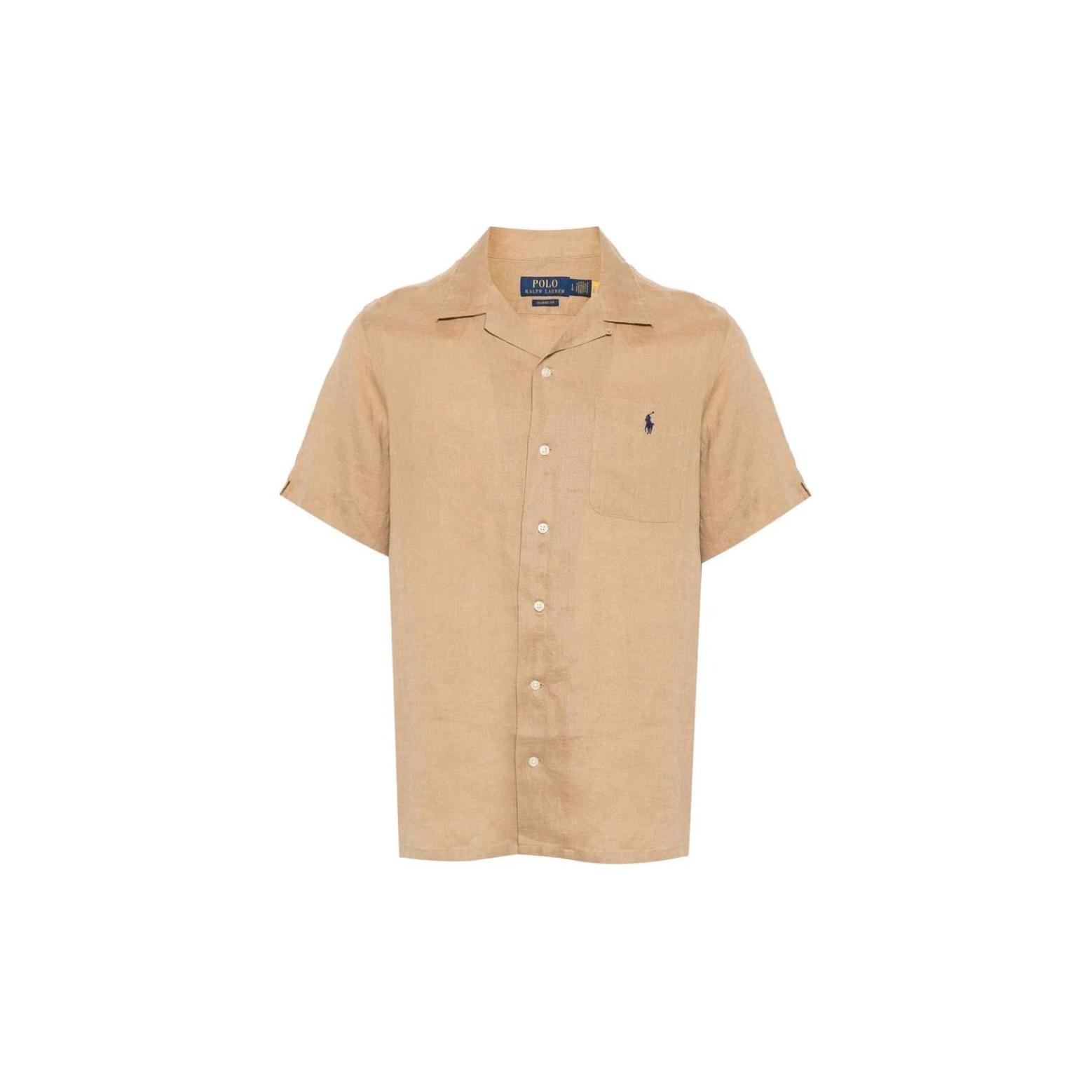 Поло Ralph Lauren с вышитым логотипом Мужская рубашка Хаки 710938425-007 XS