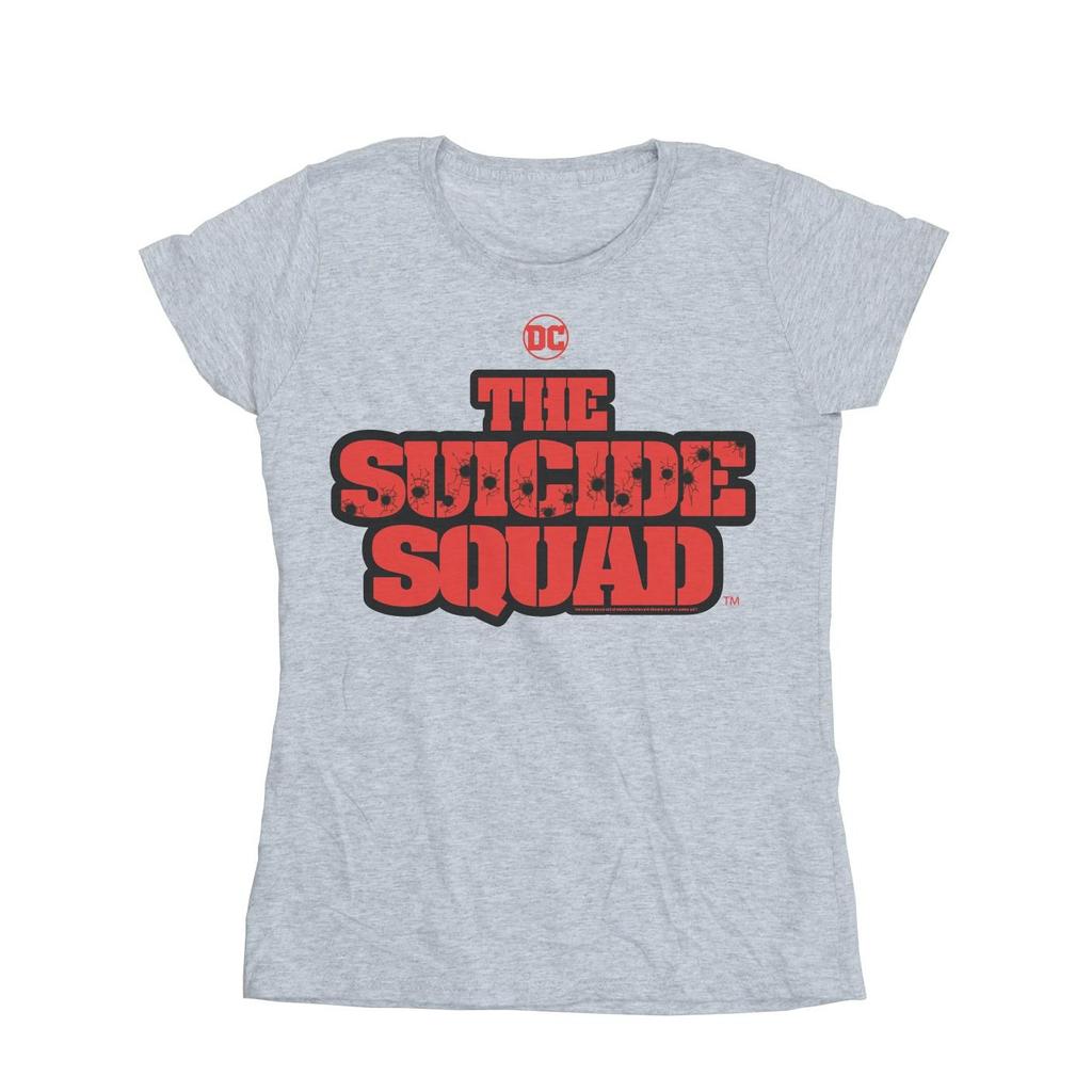DC Comics Womens/Ladies The Suicide Squad Movie Logo Cotton T-Shirt