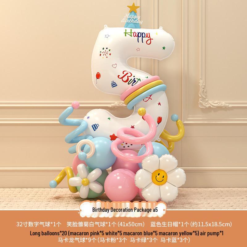 Accessori fotografici per il 3° compleanno del bambino: Palloncini e Decorazioni Numeriche