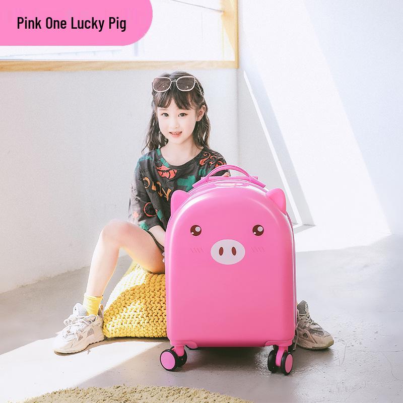 18-Inch Kids' Cartoon Trolley Suitcase with Combination Lock – Ideal Cabin Luggage for Boys and Girls