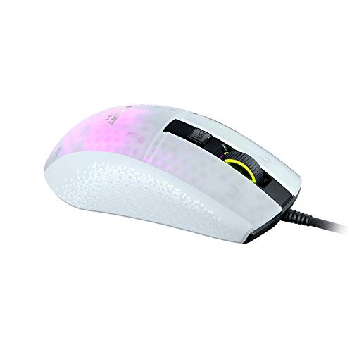 ROCCAT Burst Pro Ultralight Professional Optical Gaming Mouse (Light 68g, Titan Switch Optical, Optical Owl-Eye 16K Dpi, Translucent, RGB AIMO Lightin