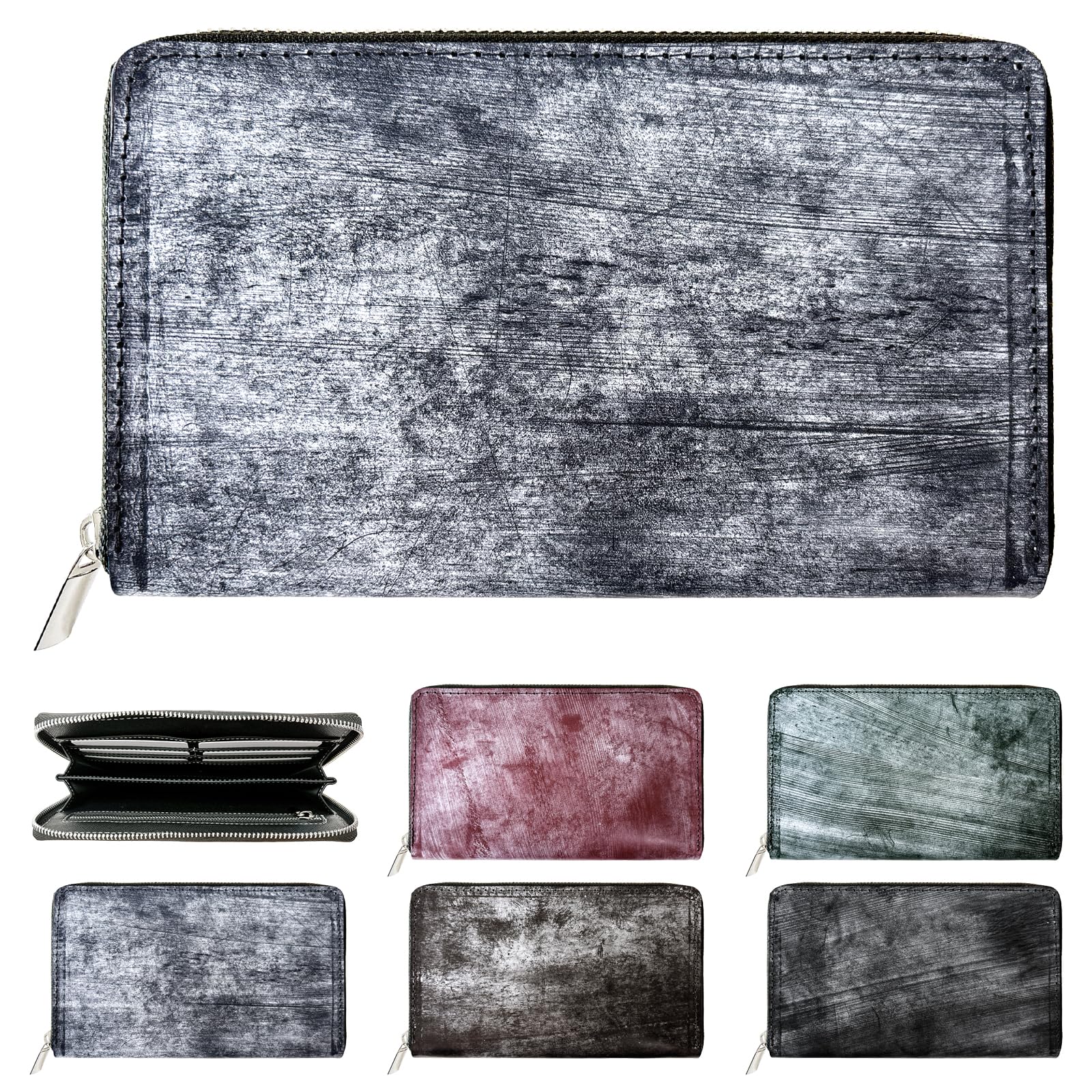 

Trendy Yamagishi Genuine Bridle Leather Bloom Leather Case, Multi-Purpose Case for Bankbooks, Maternity Records, and Passports, Stylish Zippered,