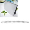 100PCS 6.4mm White   Size 34 Teeth 3:1 Double   Wires Binding Wire Calendar Binding Iron