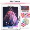5D DIY Diament Malowany Anioł Elegancki Wodny Diament Damska Sukienka Diamentowa Sztuka Zestaw Biżuteria Haft Dekoracja Prezent