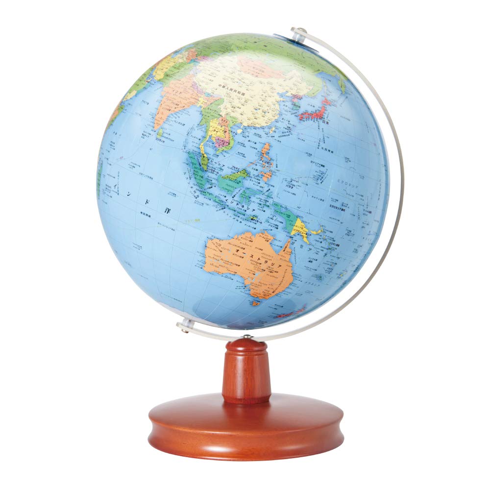 

Watanabe Teaching Aids Manufacturing WB Wooden Body 230mm x Administrative 705g Co., Ltd. Globe, Administrative, Base, 2306, Size 338mm, Type, синий