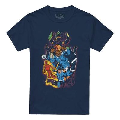 Fantastic Four Unisex Adult Cosmic Heroes & Villains T-Shirt