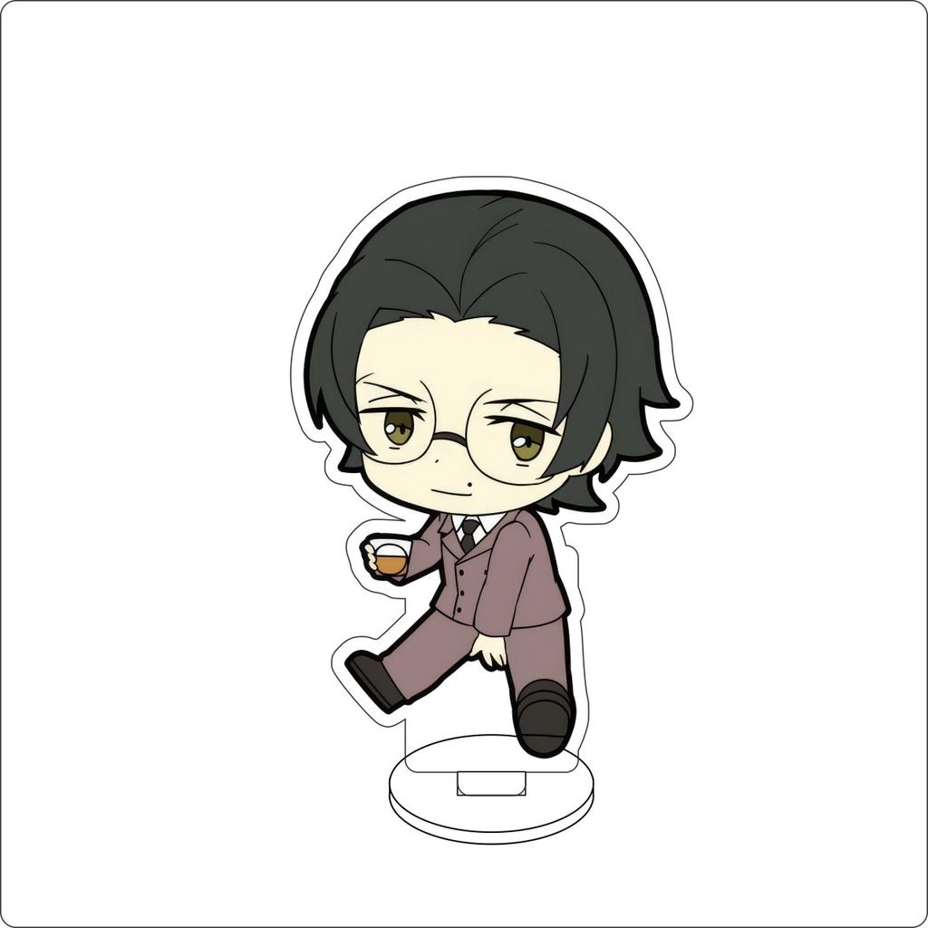 10CM Anime Bungo Stray Dogs Figure Stand Model Nakahara Chuuya/Izumi Kyouka/Edogawa Rampo Cute Desk Decor Standing Sign Gifts