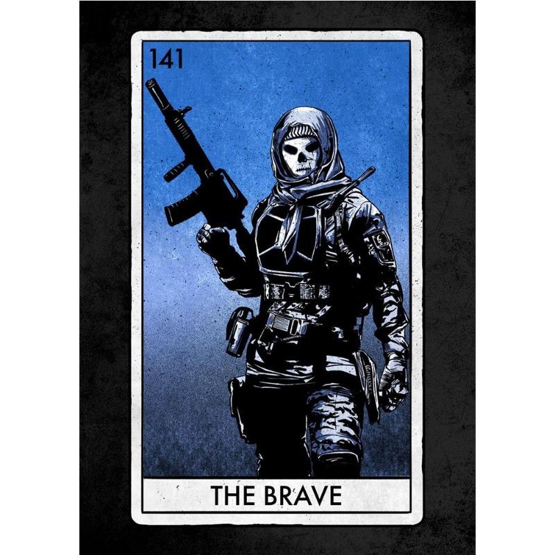 Mw ii cartel map posters canvas painting reaper Simon ghost riley map wall art book print for living room home decor