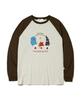 PAGESIISII House-House Print Oversized Long Sleeve [4 Colors]