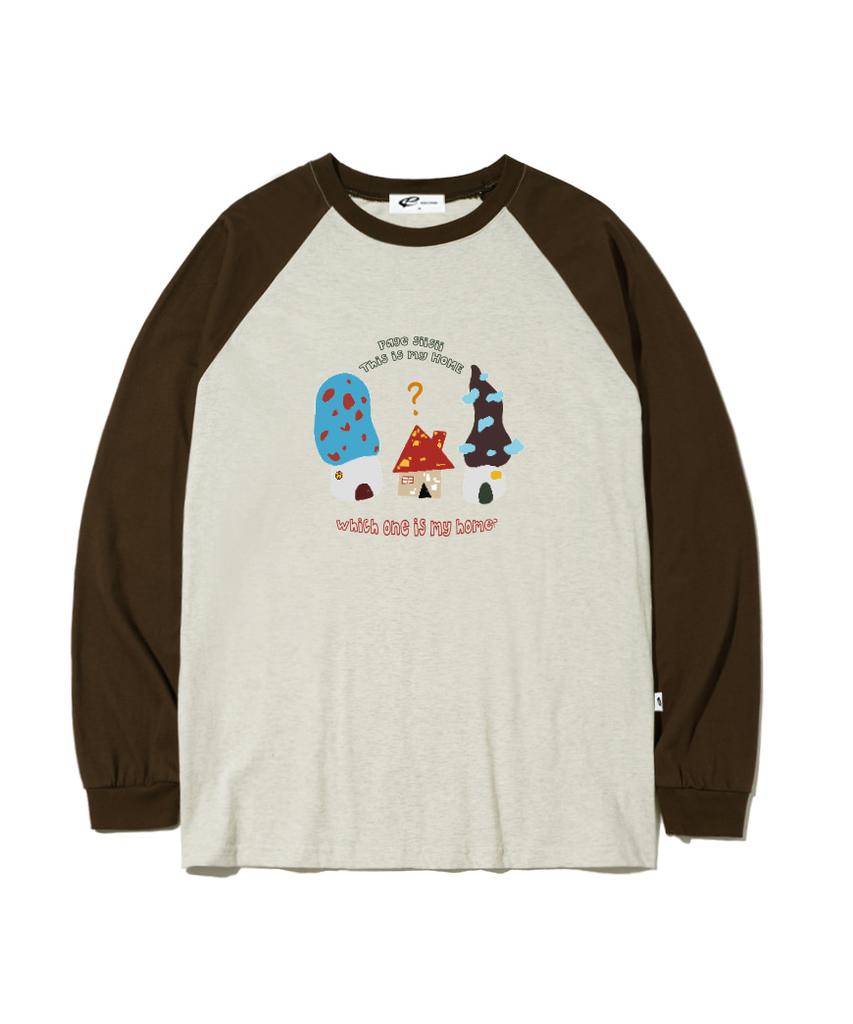 PAGESIISII House-House Print Oversized Long Sleeve [4 Colors]