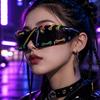 Sunglasses with Rhinestone Cord Sparkle Glasses Trendy for Parties