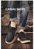 Men's 2023 Genuine Leather Casual Shoes - Trendy, Versatile, Thick Sole, Height Increasing, Anti-slip, Soft Sole, Lace-up