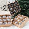 9pcs Christmas Balls Ornament for Christmas Tree Shatterproof Bauble Decor Hanging Ball Holiday Wedding Party Decoration