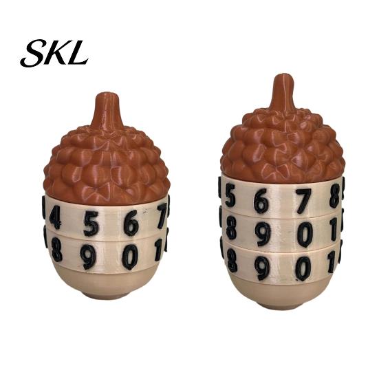 HP Counting Prop 3D Printed Acorn Tracker, Shape Life Counter, 2/3 Digits 3-digit Counter Rotating Tools Accessories for Tabletop Card Game
