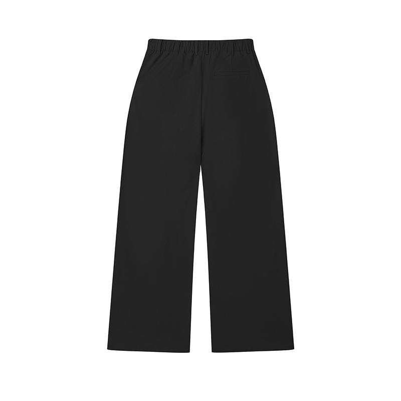 New FILA FILA MILANO Italian Luxury Sports Collection Casual Pants Women's Jet Black F11W515801F-BK
