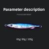 Shore Casting Lure Sea Boat Fishing 60/80/100 Grams Vibration Sinking Metal Jig Head Lead Bass Dedicated Artificial Hard Bait
