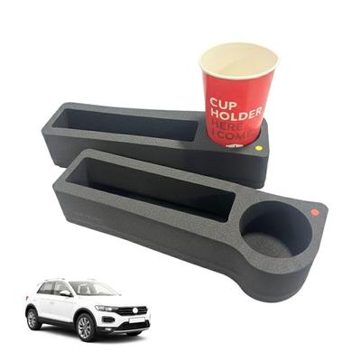 CASPORT Volkswagen Accessory Door Drink Easy Heat Left and Right Black T-Rock Storage, Sunglasses, Smartphone, Pocket, Holder, Installation,