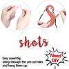 Red Glitter Time for Shots Banner, Congrats Nurse/Future Nurse/I Will Stab You/Nursing School Survivor, 2025 Nurse Graduation Party Decorations