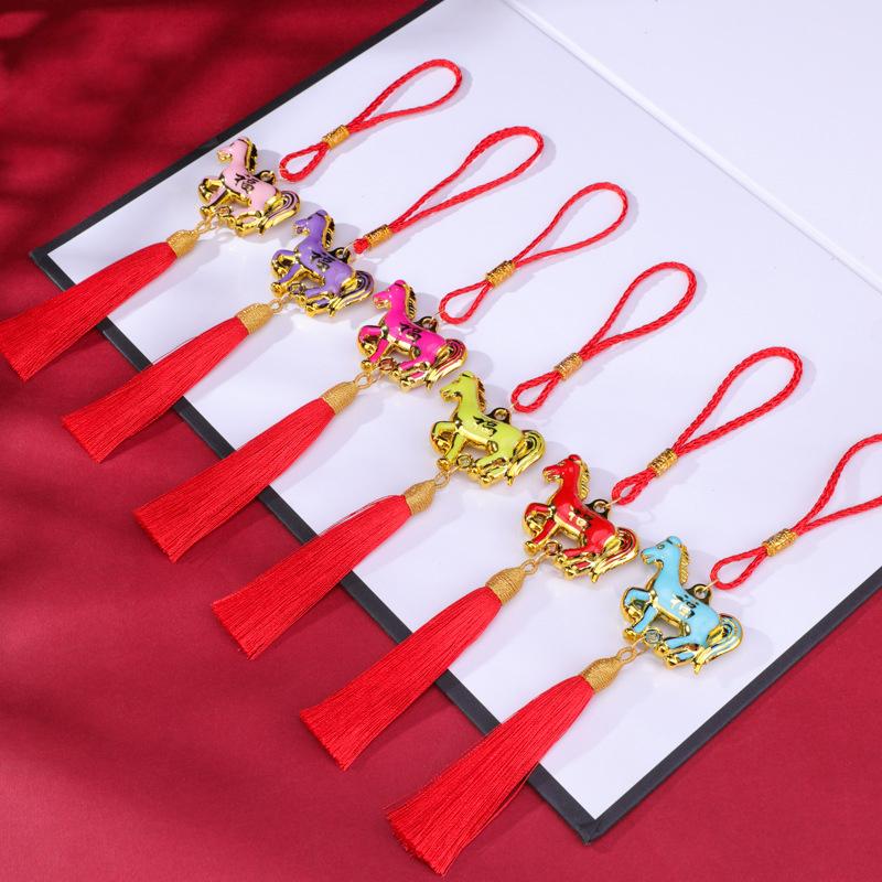 1/6 st 2026 Hästens år Vägghängande prydnad Hänge Lyckobringande Nyår Oljedropps Hästhänge Dekor Hemhängande Tillbehör