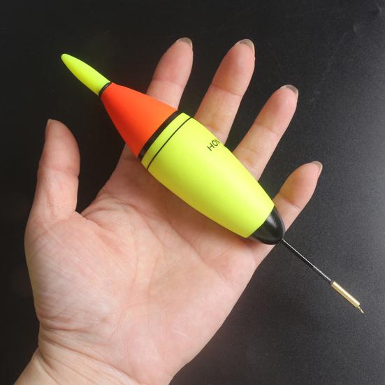 Night Light Bobber Lightweight High Buoyancy Fishing EVA Thicken Tail LED Long Shot Float for Outdoor Fishing