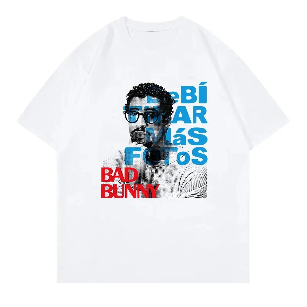 BAD BUNNY DeBÍ TiRAR MáS FOToS TShirt All Album Women Clothing Retro Harajuku High Quality Clothes Fans TShirts