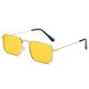 Men Women's Fashion Trend Square Sunglasses Metal Personalized Sunglasses Popular Street Photos UV400 Driving Sunglasses