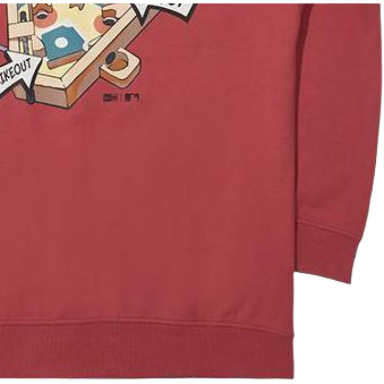New Era Cool Play Board Game Series FW23 Letter Print Pullover Sweatshirt Unisex Sweatshirt Red 13789257