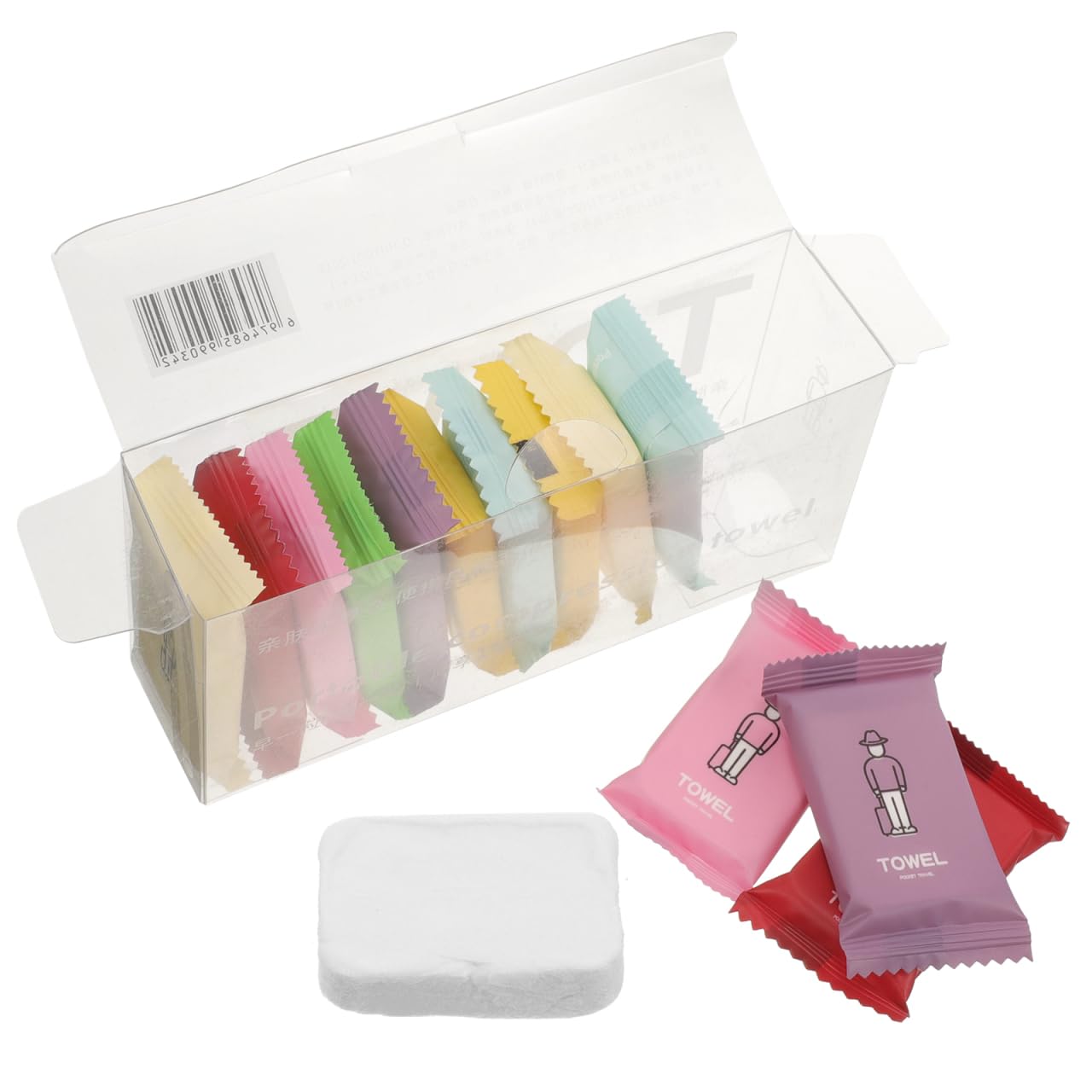 

EXAOMBLE Disposable Compressed Towel Set of 14 Travel Towel Mobile 30.00 cm x 24.00 cm