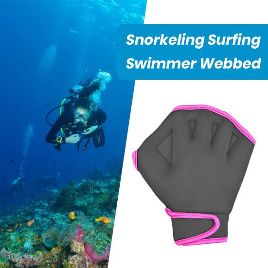 1 pár plaveckých rukavic Nastavitelné Pánské Dámské Tréninkové rukavice pro vodní plavání Tréninková tkanina Fitness Trénink odolnosti proti vodě Ploutve rukou Pádla Plavecké potřeby