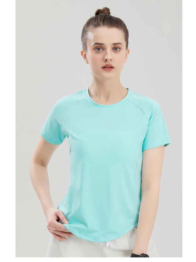 Custom Women's Quick Dry Sports T-Shirt for Morning Runs, Badminton & Volleyball - Comfortable Loose Fit, Short Sleeve