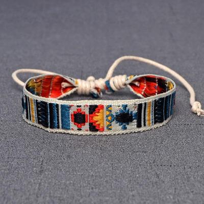 Bransoletki przyjaźni w stylu boho, splot linowy dla kobiet, mężczyzn, ręcznie robiona bransoletka z amuletem