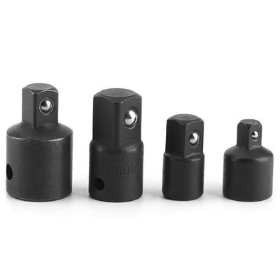 4pcs 14in 38in 12in Electric Wrench Sleeve Adapter Converter Chrome Vanadium Steel Drive Socket