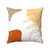 Simple And Abstract Geometric Plants Digital Printing Short Plush Pillow Covers For Car Sofa Office Cushion Cover Home Goods