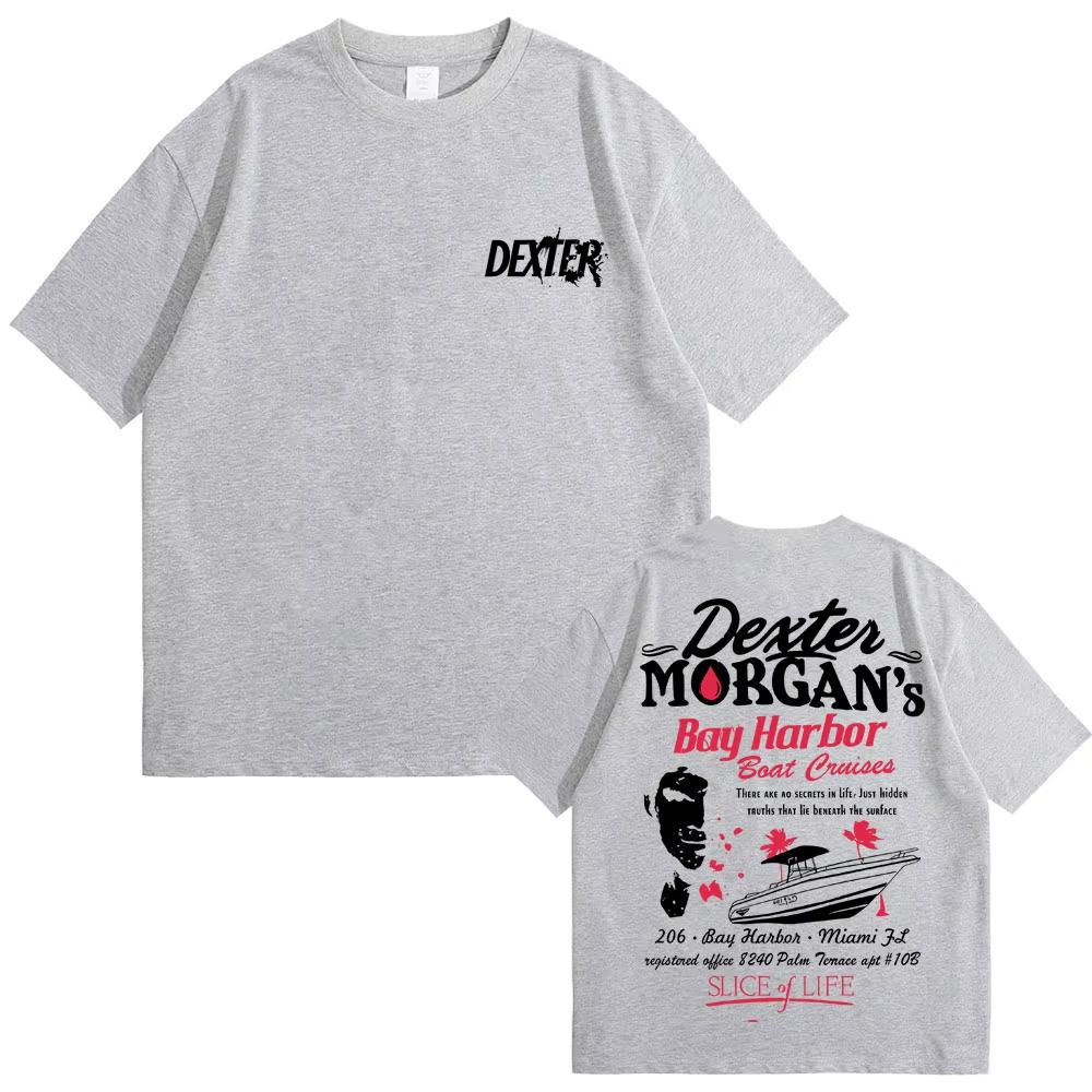 

Футболки с графикой Декстера Моргана для просмотра ТВ, летние мужские и женские, уютные хлопковые винтажные футболки с коротким рукавом, мужские повседневные футболки оверсайз 4XL
