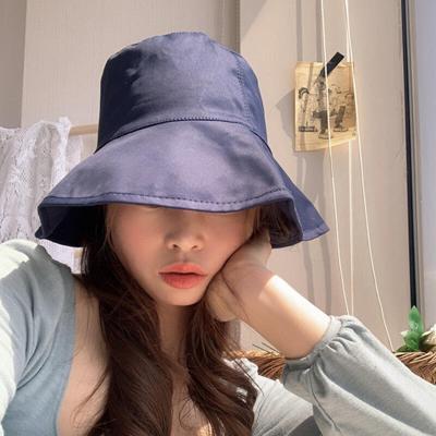 Overfit Cotton Bucket Hat, Face-obliterating Wide-brimmed Beanie Hat, 4 Colors