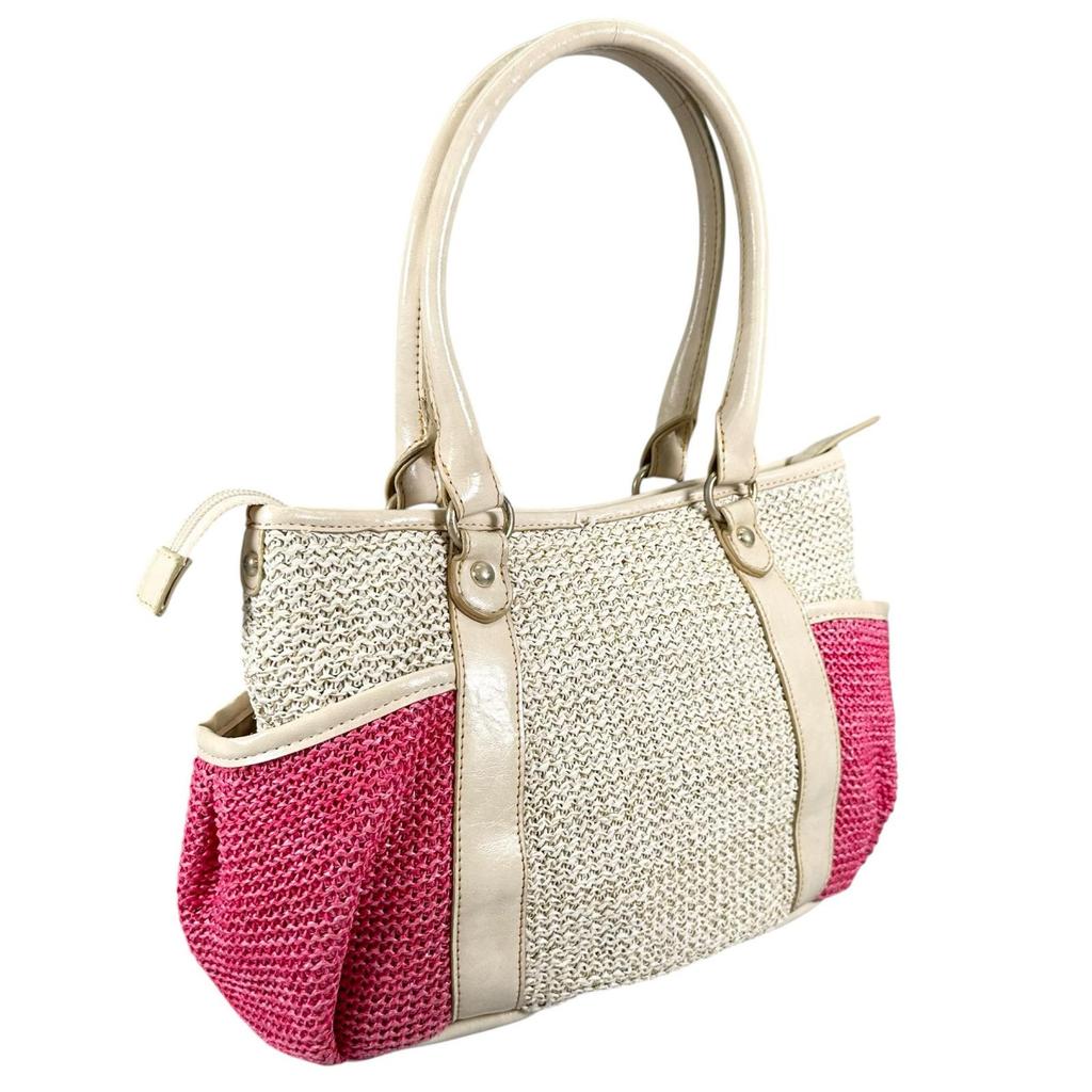 4℃ Handbag Beige Women Used