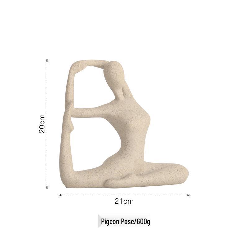 Nordic Lux Yoga Dance Figurines for Home Decor