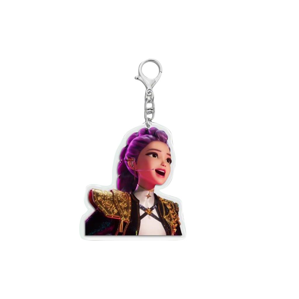 Cartoon Anime Movie Transparent Acrylic Pendant Girl Group Schoolbag Accessories Exquisite Gift Ornaments